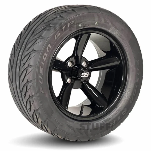 Buy 14" Golf Cart Wheels and 23x10-R14 GTW Fusion GTR Steel Belted Radial Street/Turf Golf Cart Tires Combo - Image 9