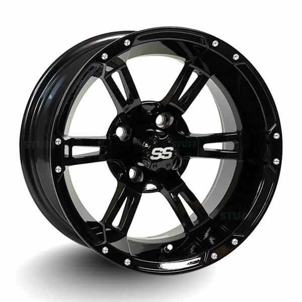 Buy 14" Golf Cart Wheels and 23x10-R14 GTW Fusion GTR Steel Belted Radial Street/Turf Golf Cart Tires Combo - Image 4