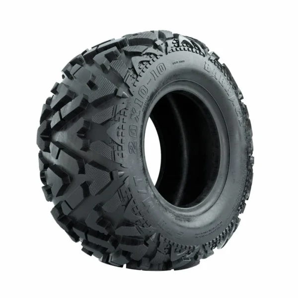 Buy 12" Godfather Gloss Black Golf Cart Wheels and DOT Approved Street Turf Tires Combo - Image 3