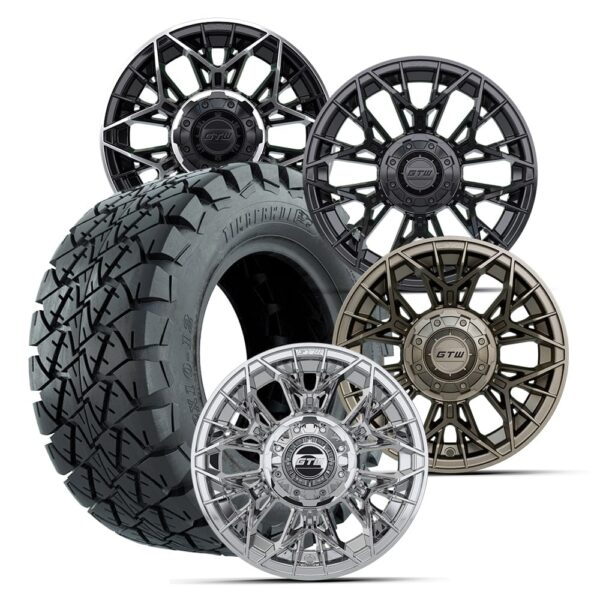 Buy 12" GTW® Stellar Wheels with Timberwolf 22x10-12 All Terrain Tires 8 - Image 2
