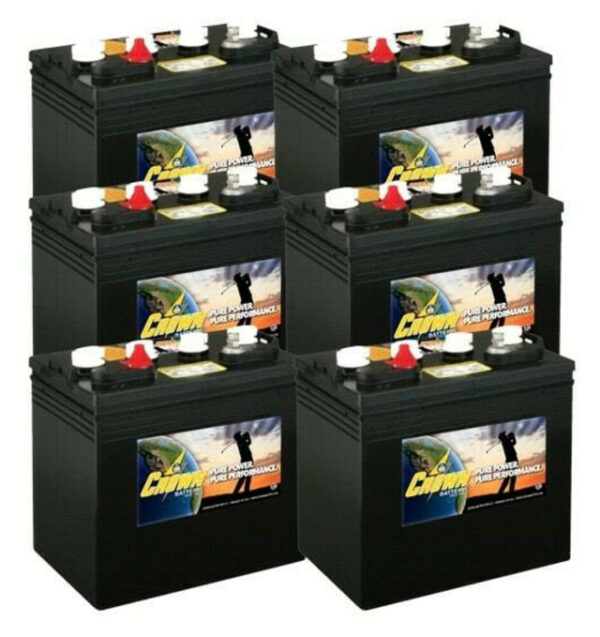 Buy 8 Volt Crown Golf Cart Battery CR-150 8V/150Ah (6 Pack, 48V)in United States