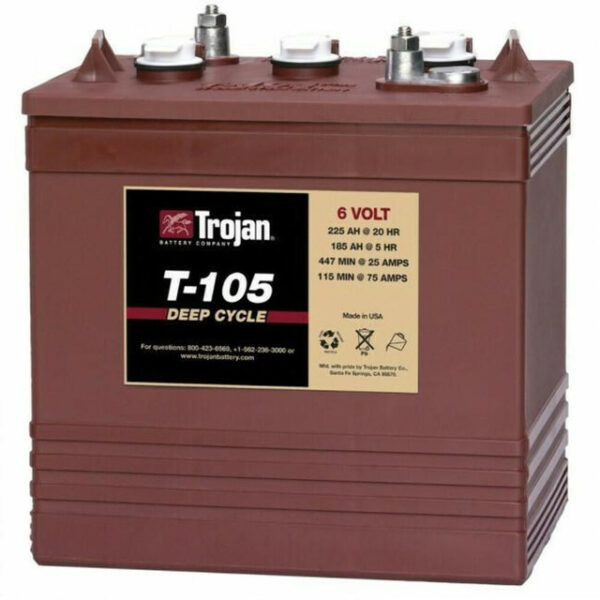 Buy Trojan T-105 6V/225Ah Golf Cart Battery (6 Pack, 36V) - Image 2
