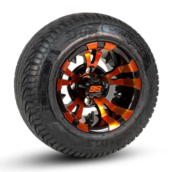 Buy 10" Vampire GCS™ Colorway Golf Cart Wheels and 205/50-10 DOT Street/Turf Golf Cart Tires Combo - Set of 4 - Image 9