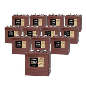 Buy 6 Volt Trojan Golf Cart Battery T-105 6V/225Ah (12 Pack, 72V) in United States
