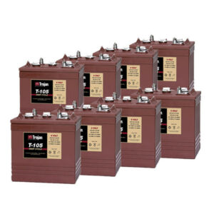 Buy Trojan T-105 6V/225Ah 6 Volt Golf Cart Battery (8 Pack, 48V) in United States