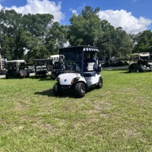 2025 yamaha golf cart​ for sale. 2025 Yamaha Drive golf cart with custom wheels and LED lights